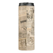 Antiek Mode: krant Adverteren pagina's Thermosbeker (Achterkant)