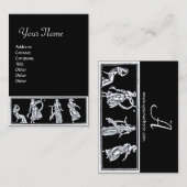 ANTIEK MODE MONOGRAM VISITEKAARTJE (Voorkant / Achterkant)