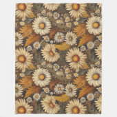 Antiek moeders en madeliefjes fleece deken (Voorkant)