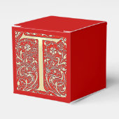 antiek  monogram - letter T Bedankdoosjes (Voorkant Zijde)