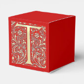 antiek  monogram - letter T Bedankdoosjes (Achterkant)