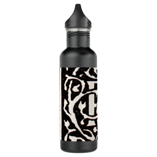 Antiek Monogram R Art Nouveau Waterfles (Links)