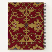 Antiek Monogrammed Oriental Persian Red Pattern Notitieboek (Achterkant)