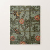 Antiek Morris Trellis Wallpaper Legpuzzel (Verticaal)