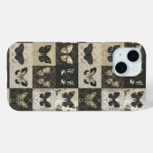 Antiek mot & vlinder collage Case-Mate iPhone case (Achterkant (horizontaal))