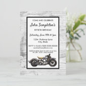 Antiek motorfiets, Mannen op zaterdag Kaart (Staand voorkant)