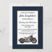 Antiek motorfiets, Mannen op zaterdag Kaart (Voorkant)