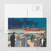  Antiek-motorjacht op jacht-boot Donald Briefkaart (Voorkant / Achterkant)