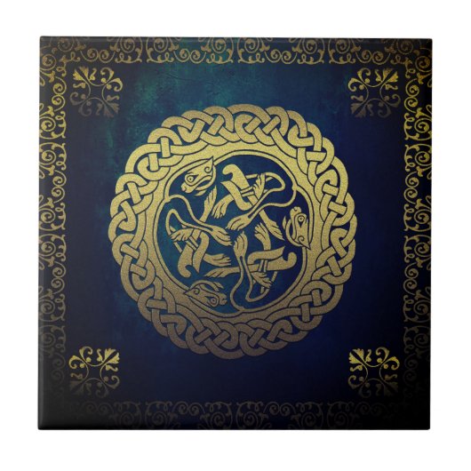 Antiek  Mozaïek Tegeltje (Voorkant)