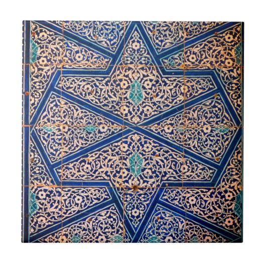 Antiek  Mozaïek Tegeltje (Voorkant)