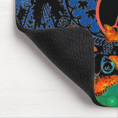 ANTIEK MUISMAT ORANJE LACE PATTERN BUTTERFLIES (Hoek)