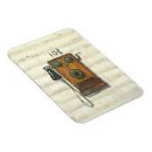 antiek muurtelefoon fotomagneet magneet (Rechterzijde)