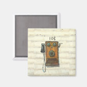 antiek muurtelefoonmagneet magneet (Voorkant / Achterkant)