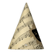 Antiek muziek- en theatermaskers feesthoedjes (Links)