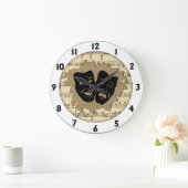 Antiek muziek- en theatermaskers grote klok (Huis)