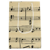 Antiek muziek- en theatermaskers medium cadeauzakje (Achterkant)