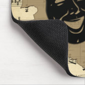 Antiek muziek- en theatermaskers muismat (Hoek)