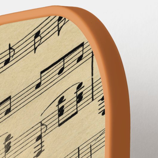 Antiek muziek- en theatermaskers pickleball paddle (Links Detail)