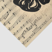 Antiek muziek- en theatermaskers tissuepapier (Detail)