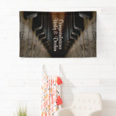 Antiek muziek, Piano Lessons, aangepaste tekst Spandoek (Insitu)