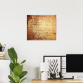 Antiek muziek poster (Thuiskantoor)