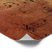 Antiek muziek poster (Hoek)