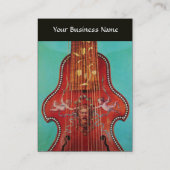 ANTIEK MUZIEKINSTRUMENTEN ,LIRA DA GAMBA VISITEKAARTJE (Achterkant)