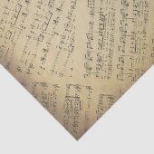 antiek muzieknoot Patroonmuzikant Tissuepapier (Detail)