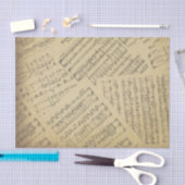 antiek muzieknoot Patroonmuzikant Tissuepapier (Craft)