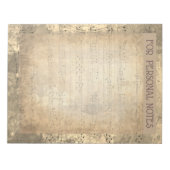 antiek muzieknoten notitieblok (Voorkant)