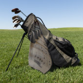 Antiek muziekopnames golfhanddoek (Groen)