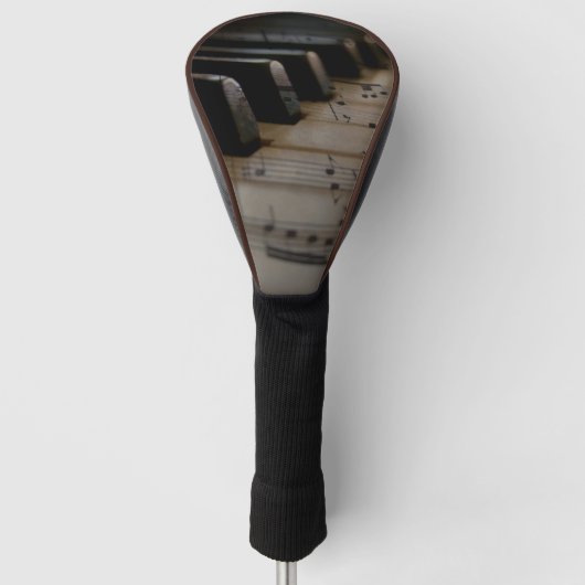 Antiek muziekopnames golfheadcover (Voorkant)