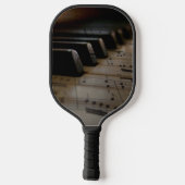 Antiek muziekopnames pickleball paddle (Achterkant)