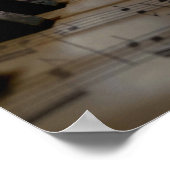 Antiek muziekopnames poster (Hoek)