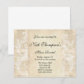 Antiek muziekoproep kaart (Voorkant / Achterkant)