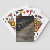Antiek muziekopspeelkaarten van Piano Keys Pokerkaarten (Achterkant)