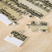 Antiek muziekoverzicht legpuzzel (Zijkant)