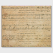 Antiek muziekvel Stijl 2-omslagpapier Cadeaupapier (Vlak)