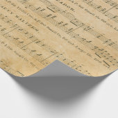 Antiek muziekvel Stijl 2-omslagpapier Cadeaupapier (Hoek)