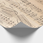 Antiek muziekvellen Stijl 1 Cadeaupapier (Hoek)