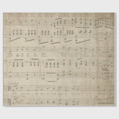 Antiek muziekvellen Stijl 1 omslagpapier Cadeaupapier (Vlak)