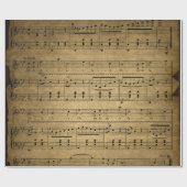 Antiek muziekvellen Stijl 4 Verpakkingspapier Cadeaupapier (Vlak)