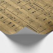 Antiek muziekvellen Stijl 4 Verpakkingspapier Cadeaupapier (Hoek)