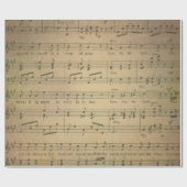 Antiek muziekvellen Stijl 6 Verpakking Papierrol Cadeaupapier (Vlak)