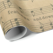 Antiek muziekvellen Stijl 6 Verpakking Papierrol Cadeaupapier (Rol Hoek)