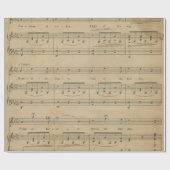 Antiek muziekvellen Stijl 7 Verpakkingspapier Cadeaupapier (Vlak)