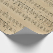 Antiek muziekvellen Stijl 7 Verpakkingspapier Cadeaupapier (Hoek)