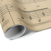 Antiek muziekvellen Stijl 7 Verpakkingspapier Cadeaupapier (Rol Hoek)