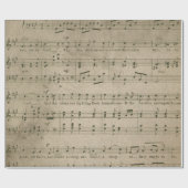 Antiek muziekvellen Stijl 8 omslagpapier Cadeaupapier (Vlak)