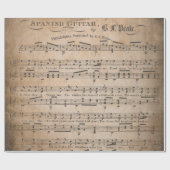 Antiek muziekvellen Stijl van 5 omslagpapier Cadeaupapier (Vlak)